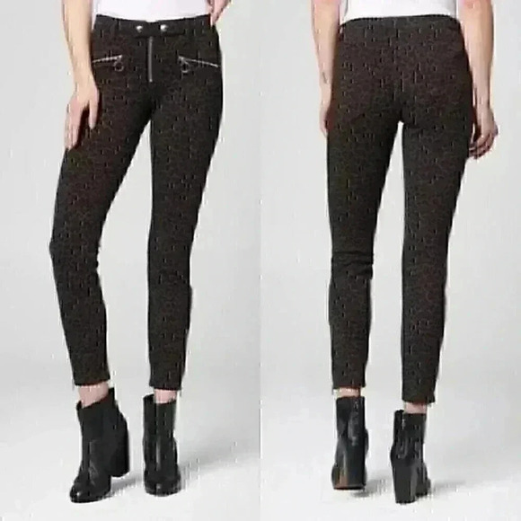BLANKNYC Pants Women’s 27 Leopard Print Moto Skinny Biker Girl Mob Wife NWT - Picture 2 of 11